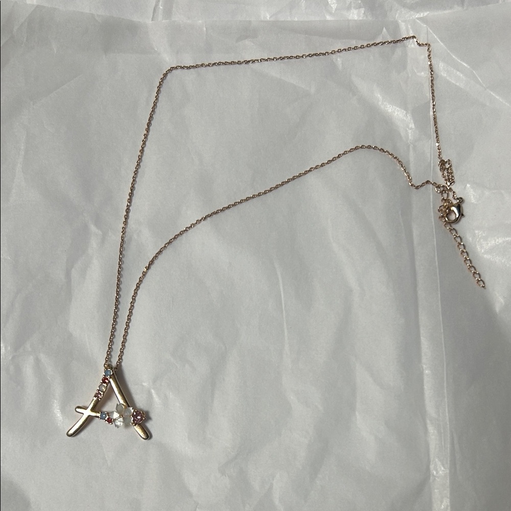 Elegant Rose Gold Initial Necklace